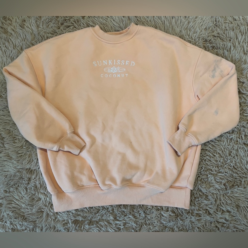 💛3 for $16 Sale/Sunkissed Coconut Sweatshirt-Stained